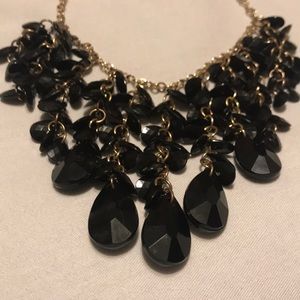 Black beaded necklace